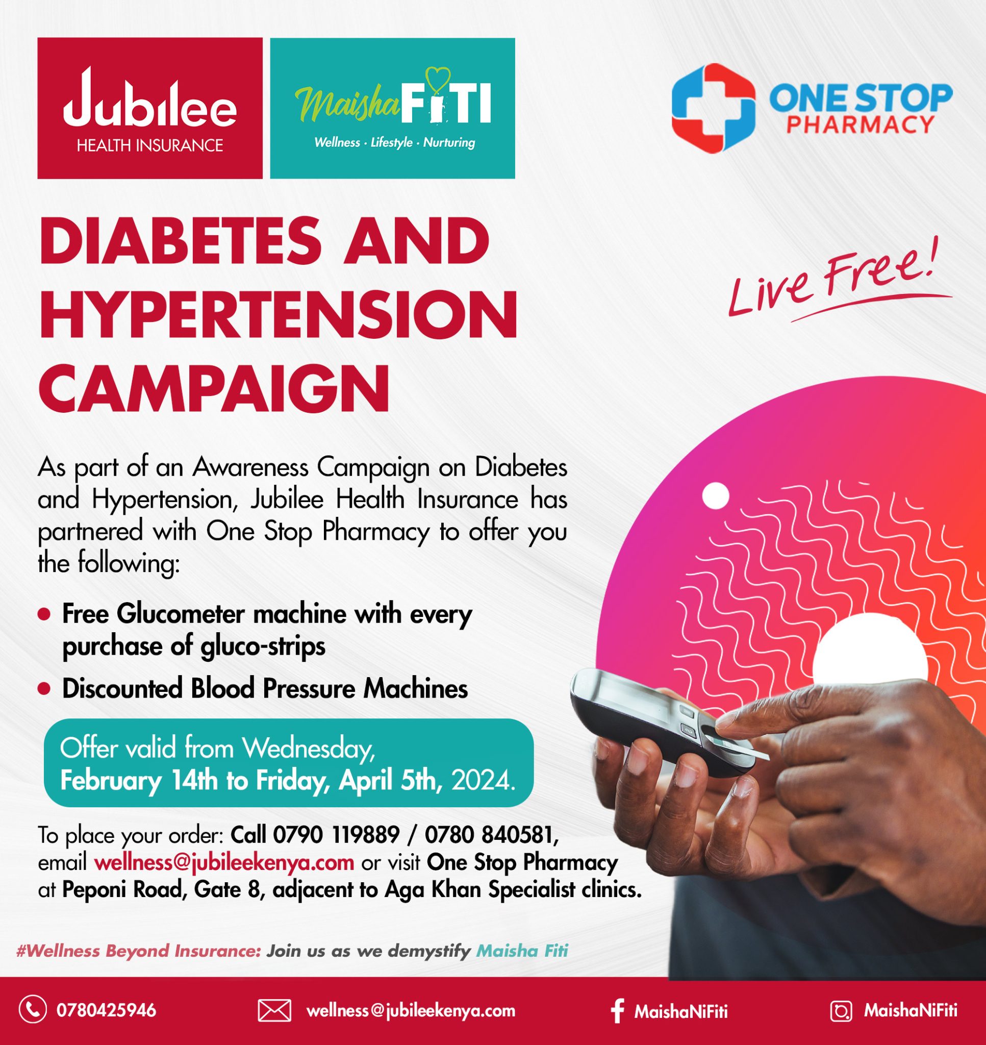 NOTICE ON JUBILEE MEDICAL COVER ON DIABETES AND HYPERTENSION CAMPAIGN